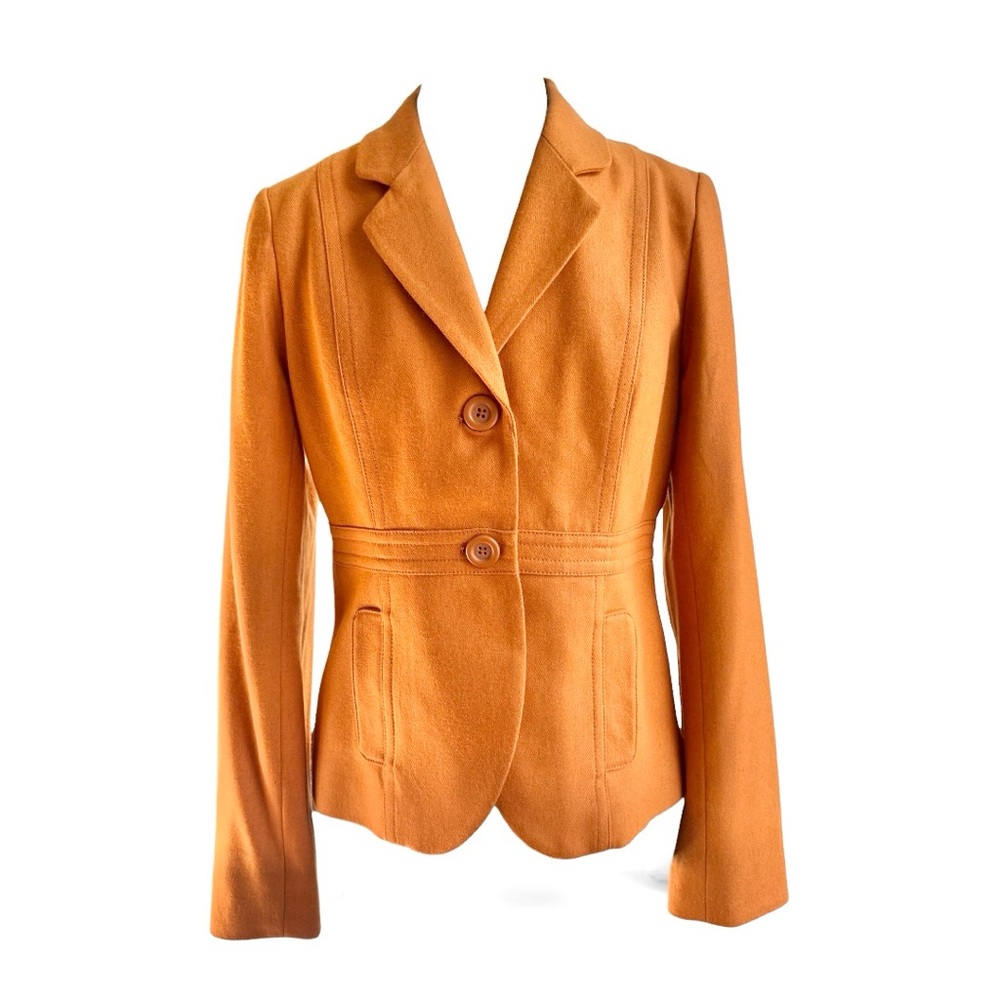 NWOT Fossil Women's Pumpkin Wool Blazer
